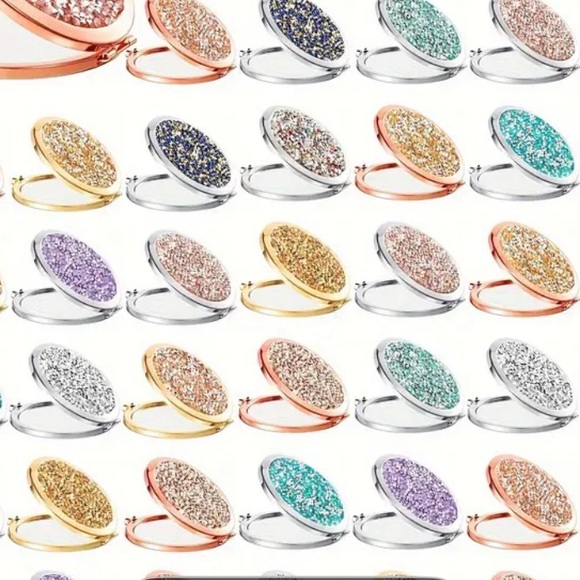 Compact Mirror Rhinestone - Picture 4 of 4